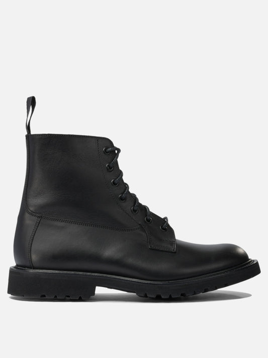 Stivaletti stringati 100% leather - 100% rubber  Nero - Tricker's Uomo | VIETTI Online Store 
