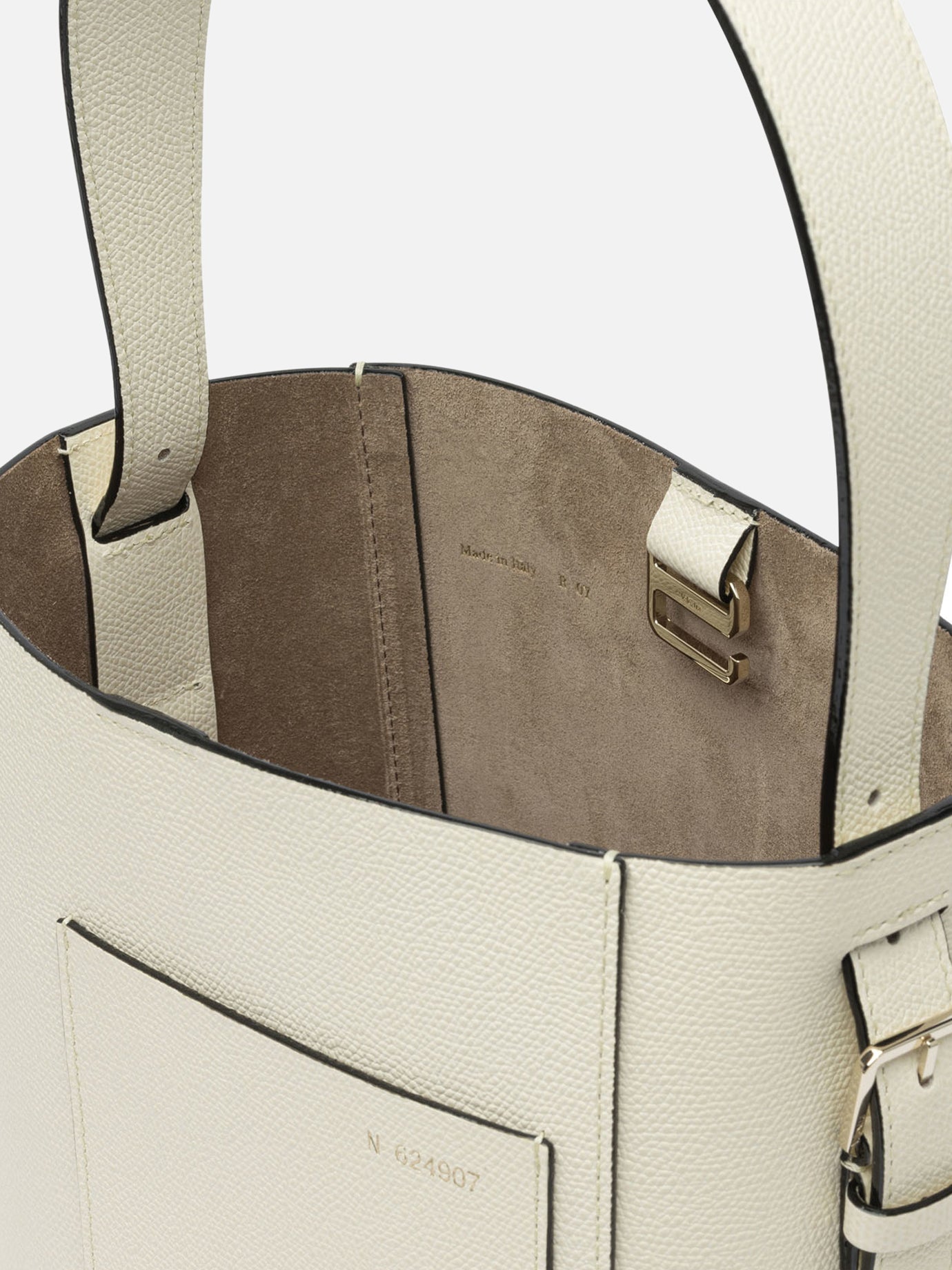 Valextra &quot;Soft Mini&quot; Bucket Bag 23658826_UNI White thumbnail_5
