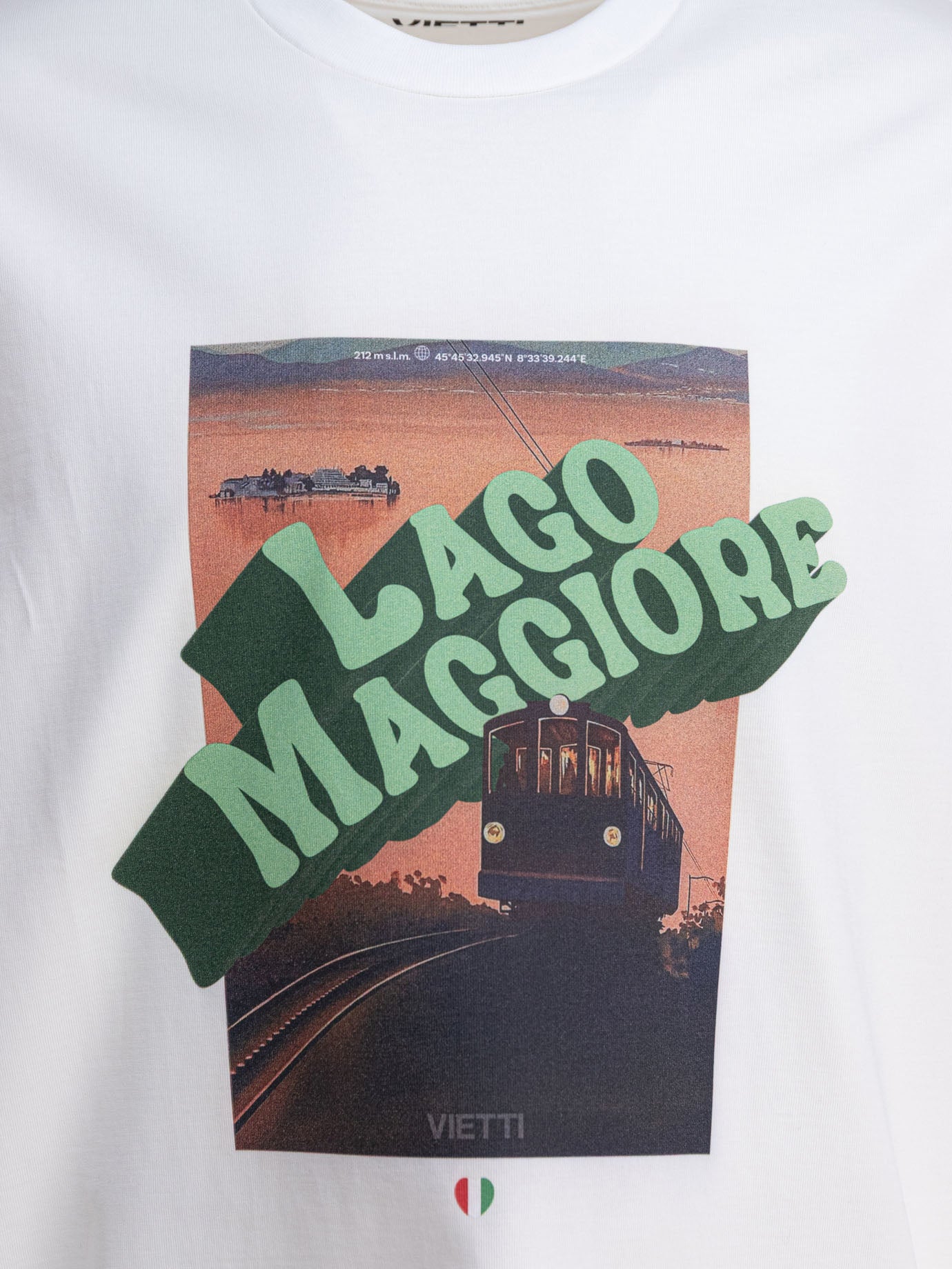 T-shirt girocollo Print  Bianco - VIETTI Merchandise Uomo | PDP | VIETTI Online Store | thumbnail_3