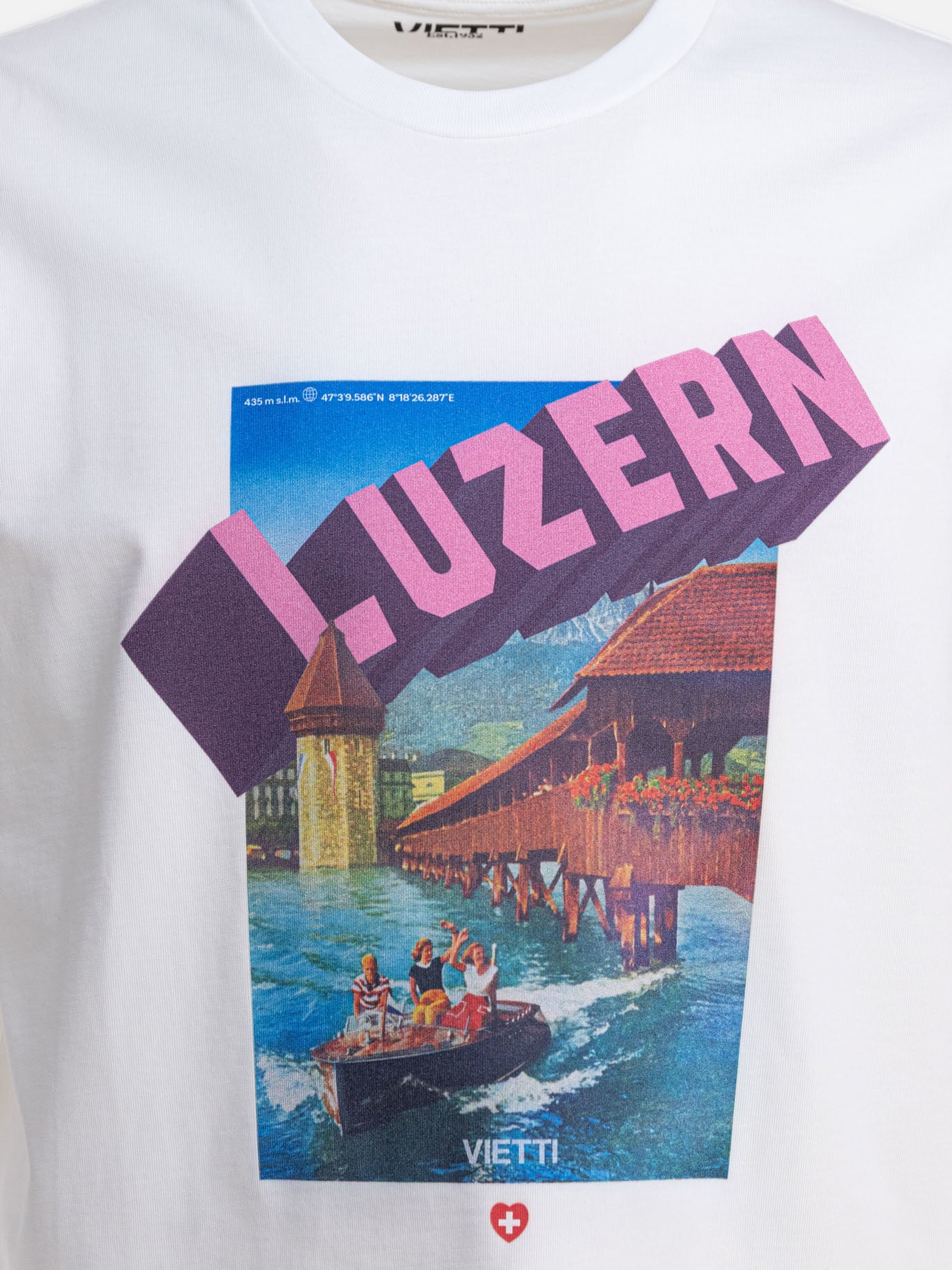 T-shirt girocollo Print  Bianco - VIETTI Merchandise Uomo | PDP | VIETTI Online Store | thumbnail_3