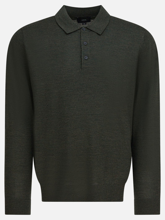 Polo con bottoni Solid colour  Grigio - Vince Uomo | PDP | VIETTI Online Store 
