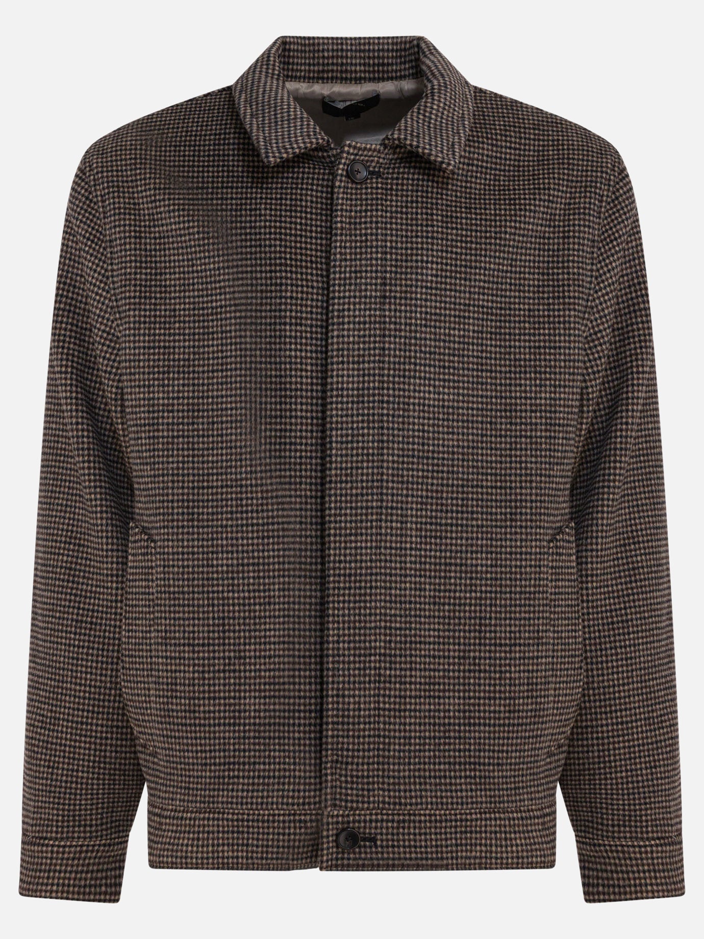 Overshirt jackets Houndstooth  Brown - Vince Men | PDP | VIETTI Online Store | Zoom-Modal
