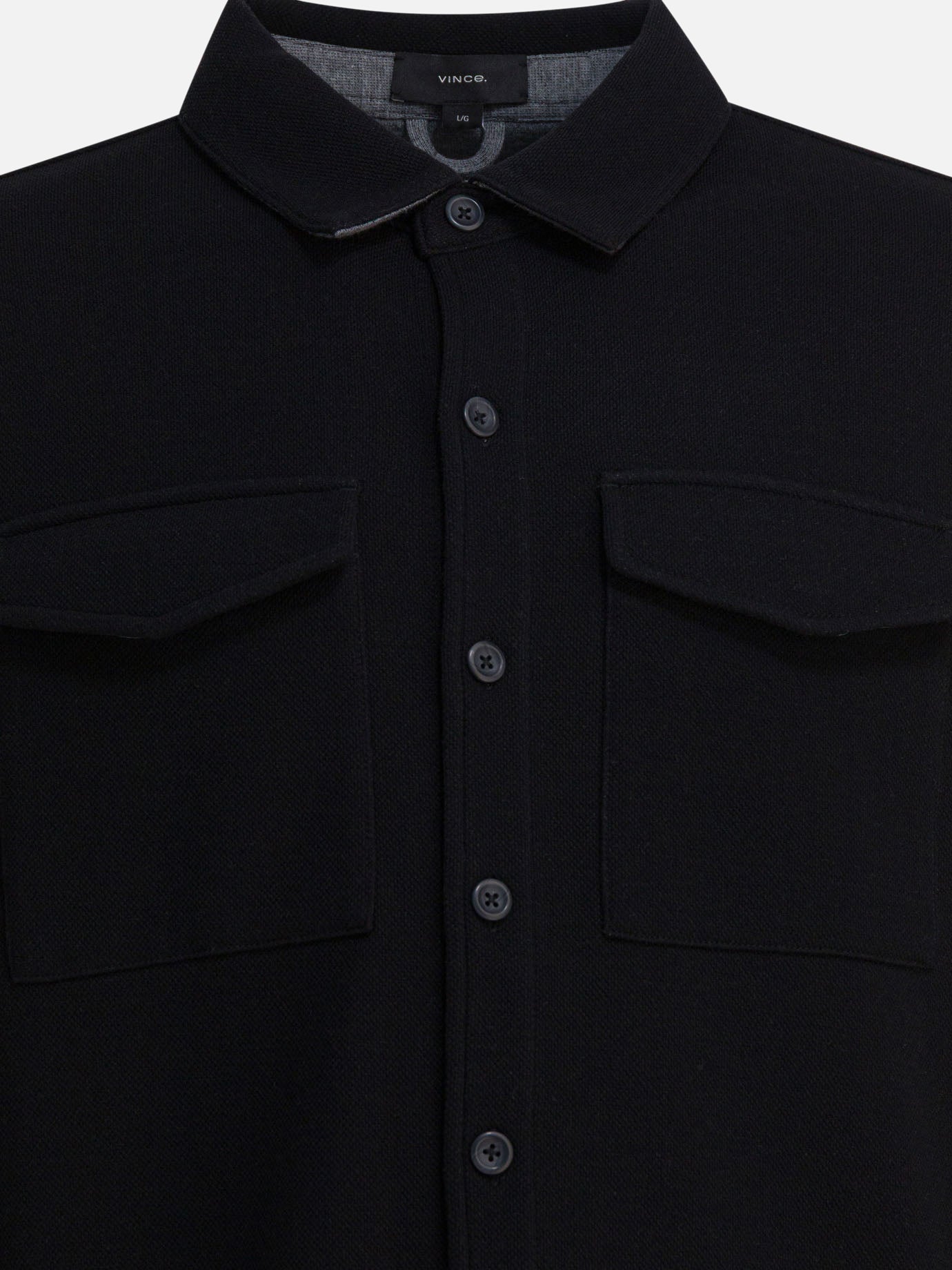 Giacche overshirt Solid colour  Blu - Vince Uomo | PDP | VIETTI Online Store | Zoom-Modal_3
