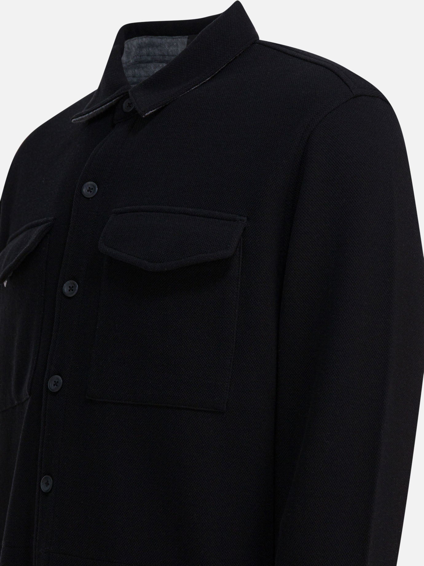 Giacche overshirt Solid colour  Blu - Vince Uomo | PDP | VIETTI Online Store | Zoom-Modal_4
