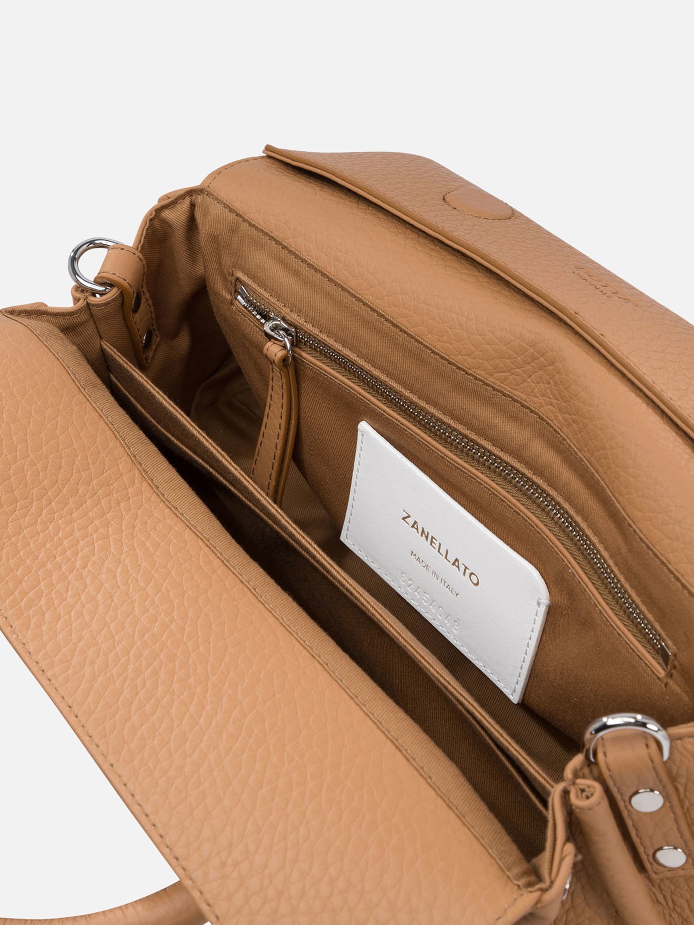 Borse medie 100% cow leather - 100% cotton  Marrone - Zanellato Donna | PDP | VIETTI Online Store | thumbnail_5