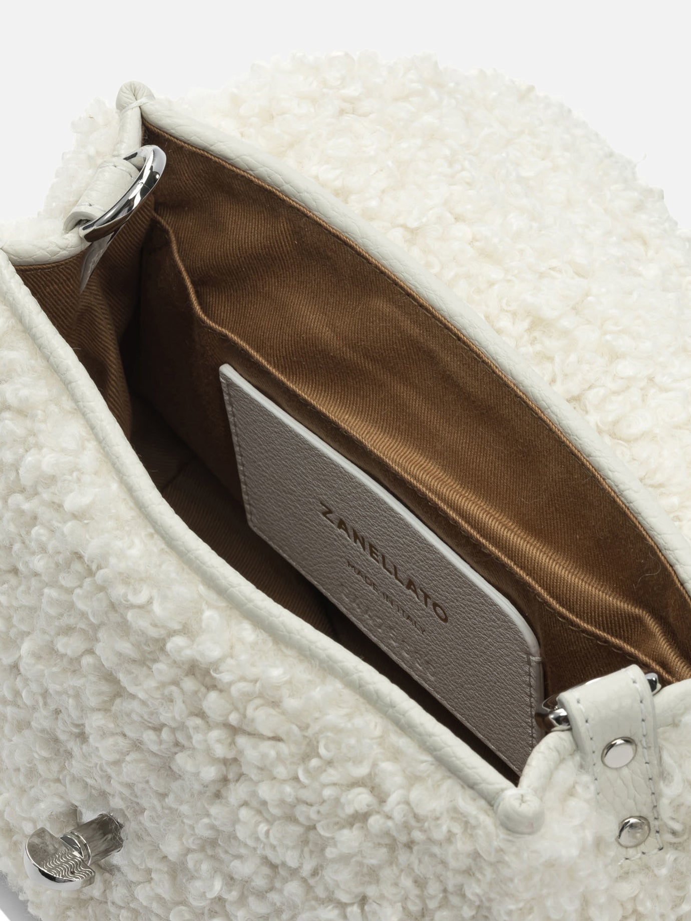 Small bags 100% fabric - 100% leather  White - Zanellato Women | PDP | VIETTI Online Store | thumbnail_5