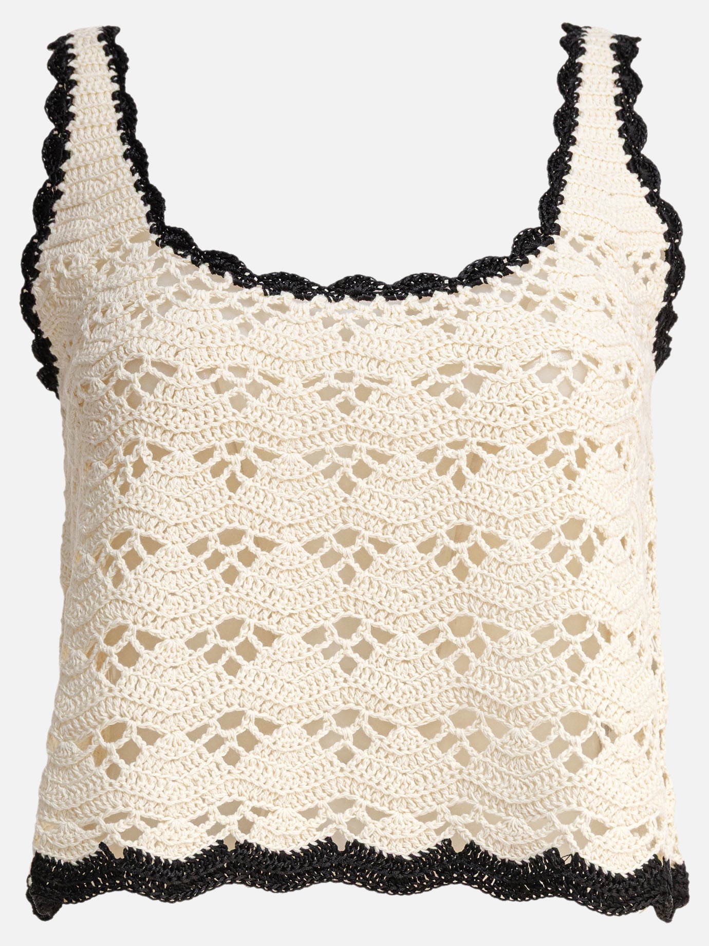 Tank tops Textured knit  Beige - Zimmermann Women | PDP | VIETTI Online Store | thumbnail