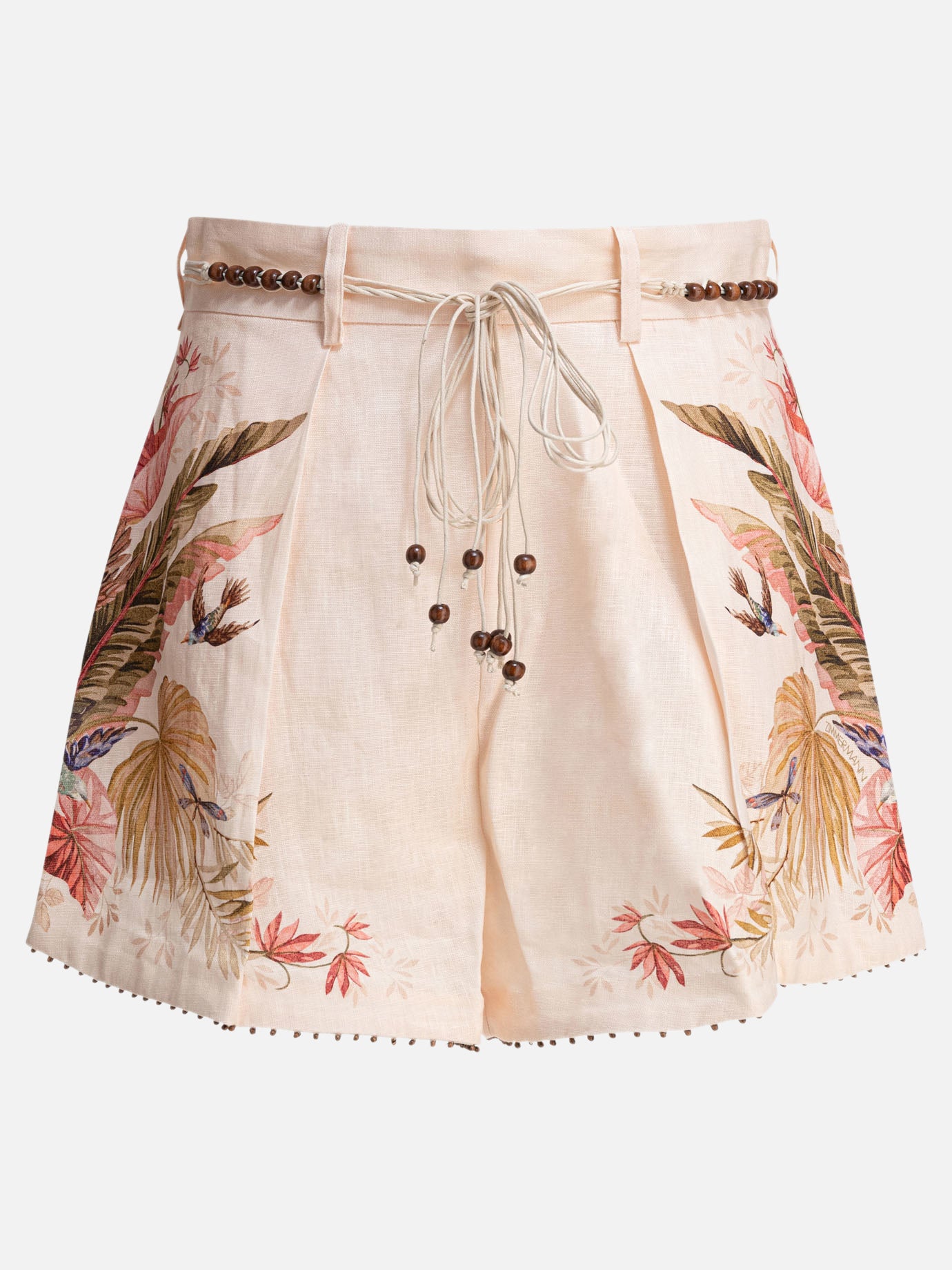 Drawstring shorts Floral  Pink - Zimmermann Women | PDP | VIETTI Online Store | Zoom-Modal
