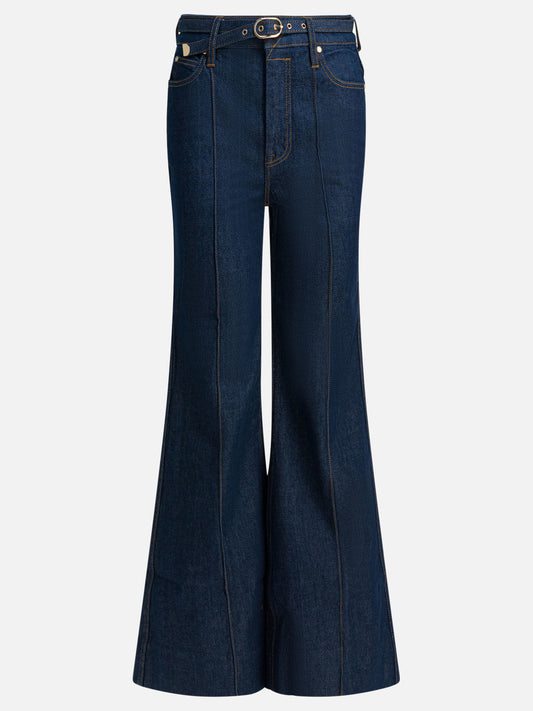 Jeans a gamba larga Denim  Blu - Zimmermann Donna | PDP | VIETTI Online Store 
